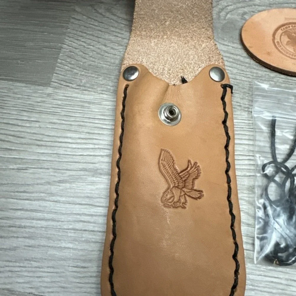 Camp Raven Knob 2009 Pocket Beck Leather Knife Kit‎ Assembled Pouch Old Hickory
